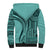 Samoa Siapo Arty Sherpa Hoodie Turquoise Style - Wonder Print Shop