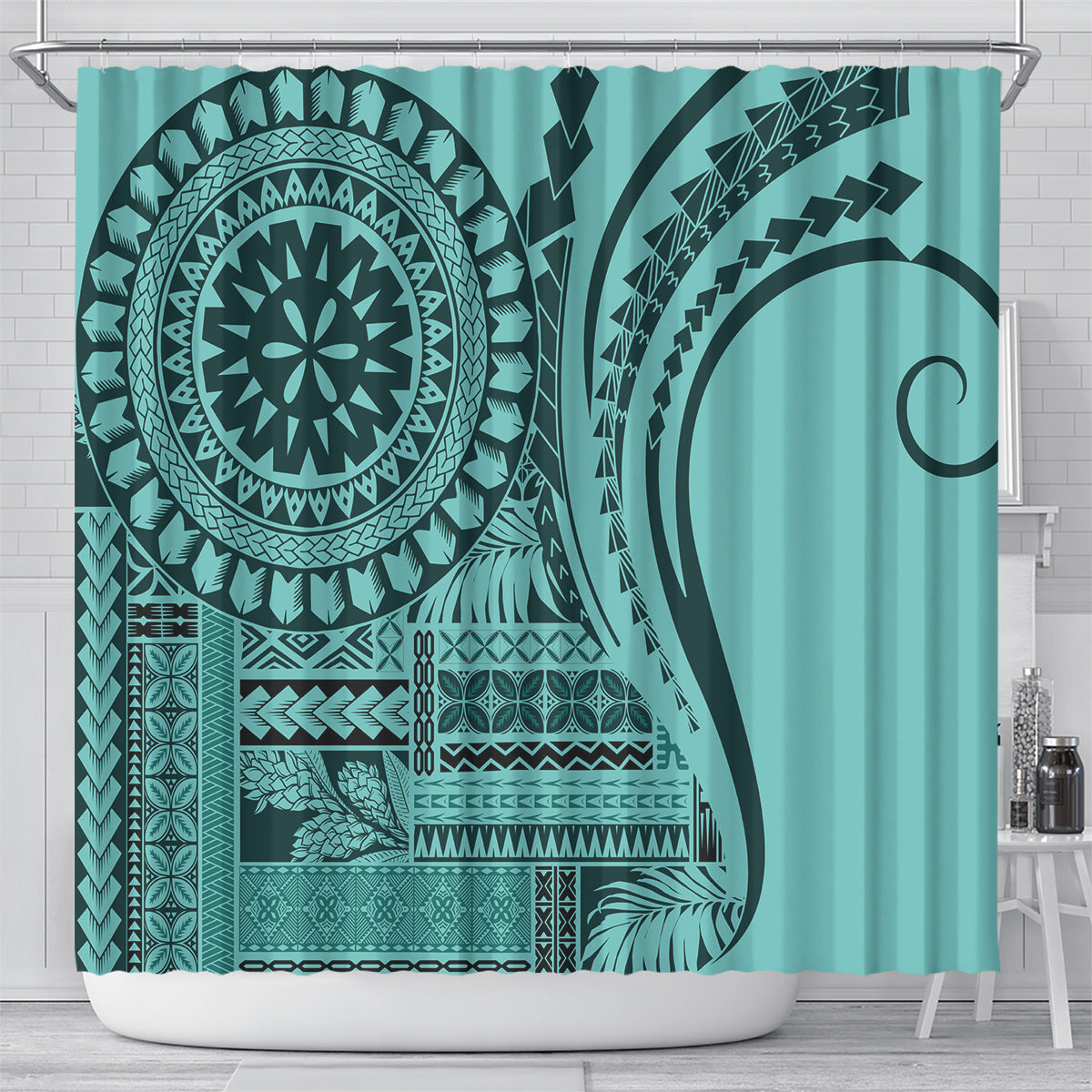 samoa-siapo-arty-shower-curtain-turquoise-style