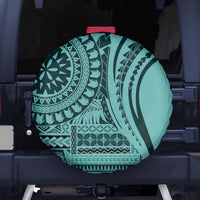 Samoa Siapo Arty Spare Tire Cover Turquoise Style - Wonder Print Shop