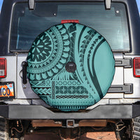 Samoa Siapo Arty Spare Tire Cover Turquoise Style - Wonder Print Shop