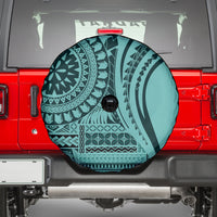 Samoa Siapo Arty Spare Tire Cover Turquoise Style - Wonder Print Shop