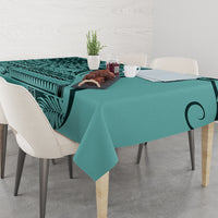 Samoa Siapo Arty Tablecloth Turquoise Style - Wonder Print Shop