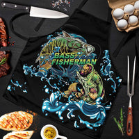 Bass Fishing Fisherman Apron Big Mouth Boat - Wonder Print Shop
