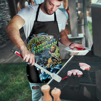 Bass Fishing Fisherman Apron Big Mouth Boat - Wonder Print Shop