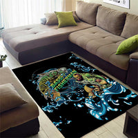 Bass Fishing Fisherman Area Rug Big Mouth Boat - Wonder Print Shop