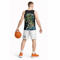 Bass Fishing Fisherman Basketball Jersey Big Mouth Boat - Wonder Print Shop