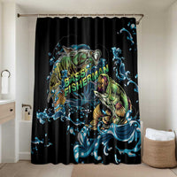 Bass Fishing Fisherman Bathroom Set Big Mouth Boat - Wonder Print Shop