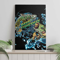 Bass Fishing Fisherman Canvas Wall Art Big Mouth Boat - Wonder Print Shop