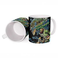 Bass Fishing Fisherman Ceramic Mug Big Mouth Boat - Wonder Print Shop