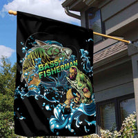 Bass Fishing Fisherman Garden Flag Big Mouth Boat - Wonder Print Shop