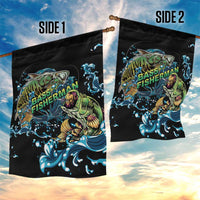 Bass Fishing Fisherman Garden Flag Big Mouth Boat - Wonder Print Shop