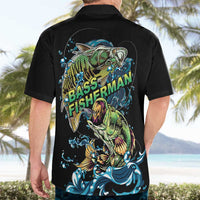 Bass Fishing Fisherman Hawaiian Shirt Big Mouth Boat - Wonder Print Shop