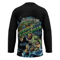 Bass Fishing Fisherman Hockey Jersey Big Mouth Boat - Wonder Print Shop