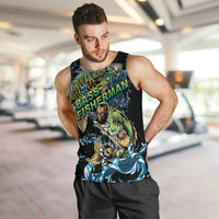 Bass Fishing Fisherman Men Tank Top Big Mouth Boat - Wonder Print Shop