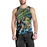 Bass Fishing Fisherman Men Tank Top Big Mouth Boat - Wonder Print Shop