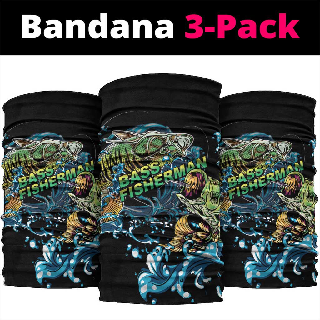 Bass Fishing Fisherman Neck Gaiter Big Mouth Boat - Wonder Print Shop