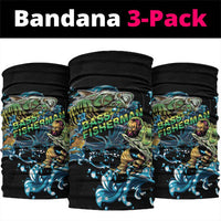 Bass Fishing Fisherman Neck Gaiter Big Mouth Boat - Wonder Print Shop