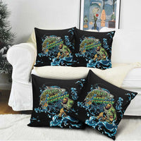 Bass Fishing Fisherman Pillow Cover Big Mouth Boat - Wonder Print Shop