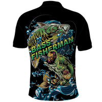 Bass Fishing Fisherman Polo Shirt Big Mouth Boat - Wonder Print Shop