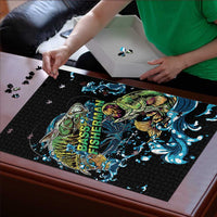Bass Fishing Fisherman Puzzle Big Mouth Boat - Wonder Print Shop