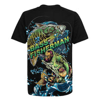 Bass Fishing Fisherman Rugby Jersey Big Mouth Boat - Wonder Print Shop