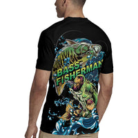 Bass Fishing Fisherman Rugby Jersey Big Mouth Boat - Wonder Print Shop