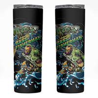 Bass Fishing Fisherman Skinny Tumbler Big Mouth Boat - Wonder Print Shop