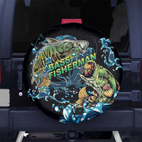 Bass Fishing Fisherman Spare Tire Cover Big Mouth Boat - Wonder Print Shop