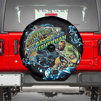 Bass Fishing Fisherman Spare Tire Cover Big Mouth Boat - Wonder Print Shop