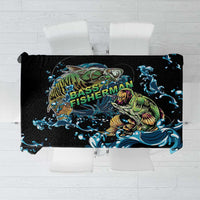 Bass Fishing Fisherman Tablecloth Big Mouth Boat - Wonder Print Shop