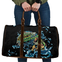 Bass Fishing Fisherman Travel Bag Big Mouth Boat - Wonder Print Shop