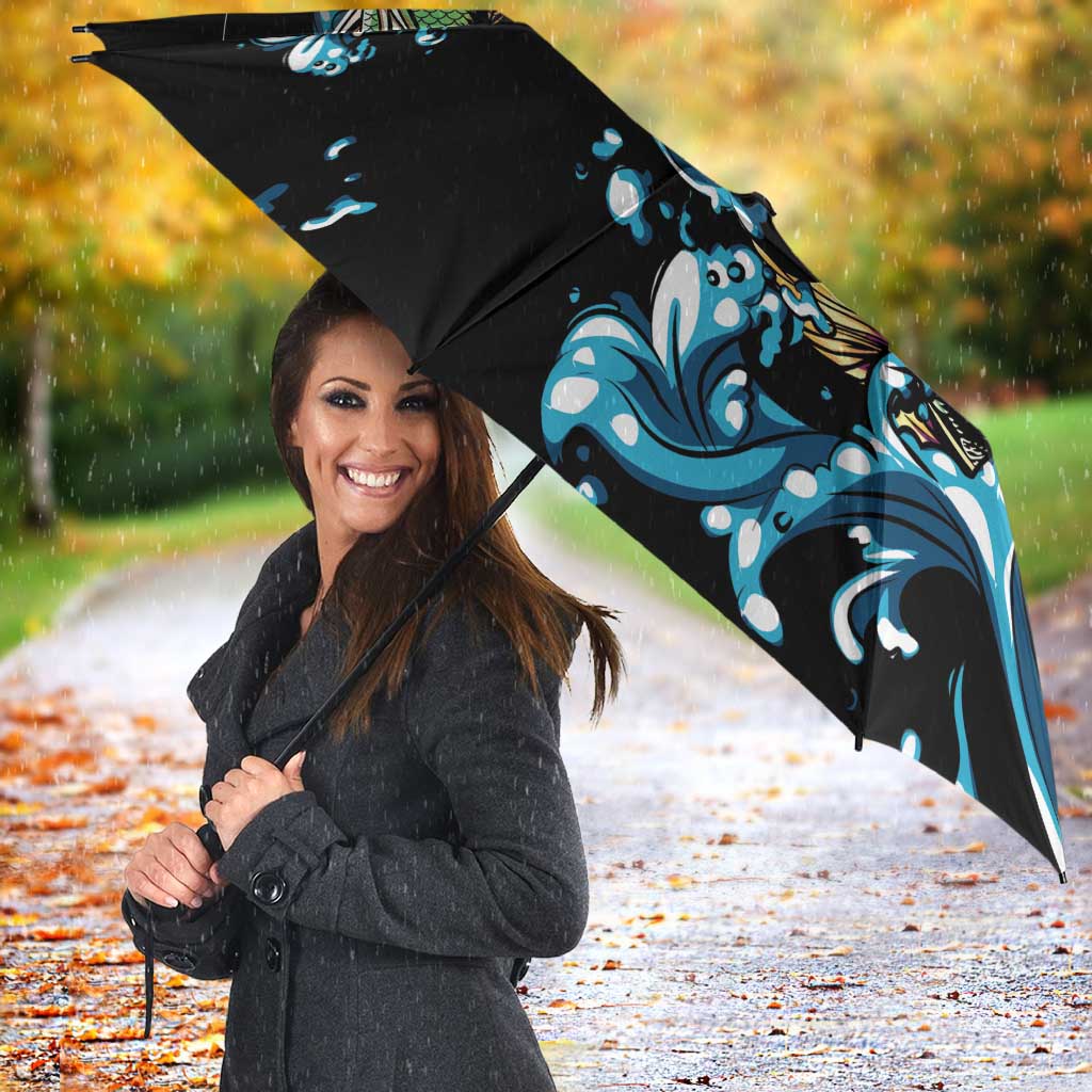 Bass Fishing Fisherman Umbrella Big Mouth Boat - Wonder Print Shop