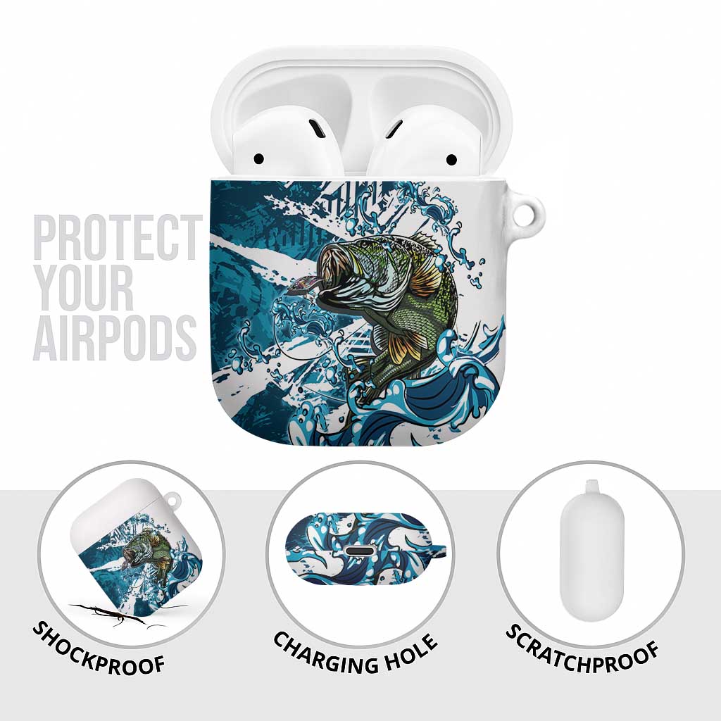 Bass Fishing Fisherman AirPods Case Fish Sport Largemouth - Wonder Print Shop