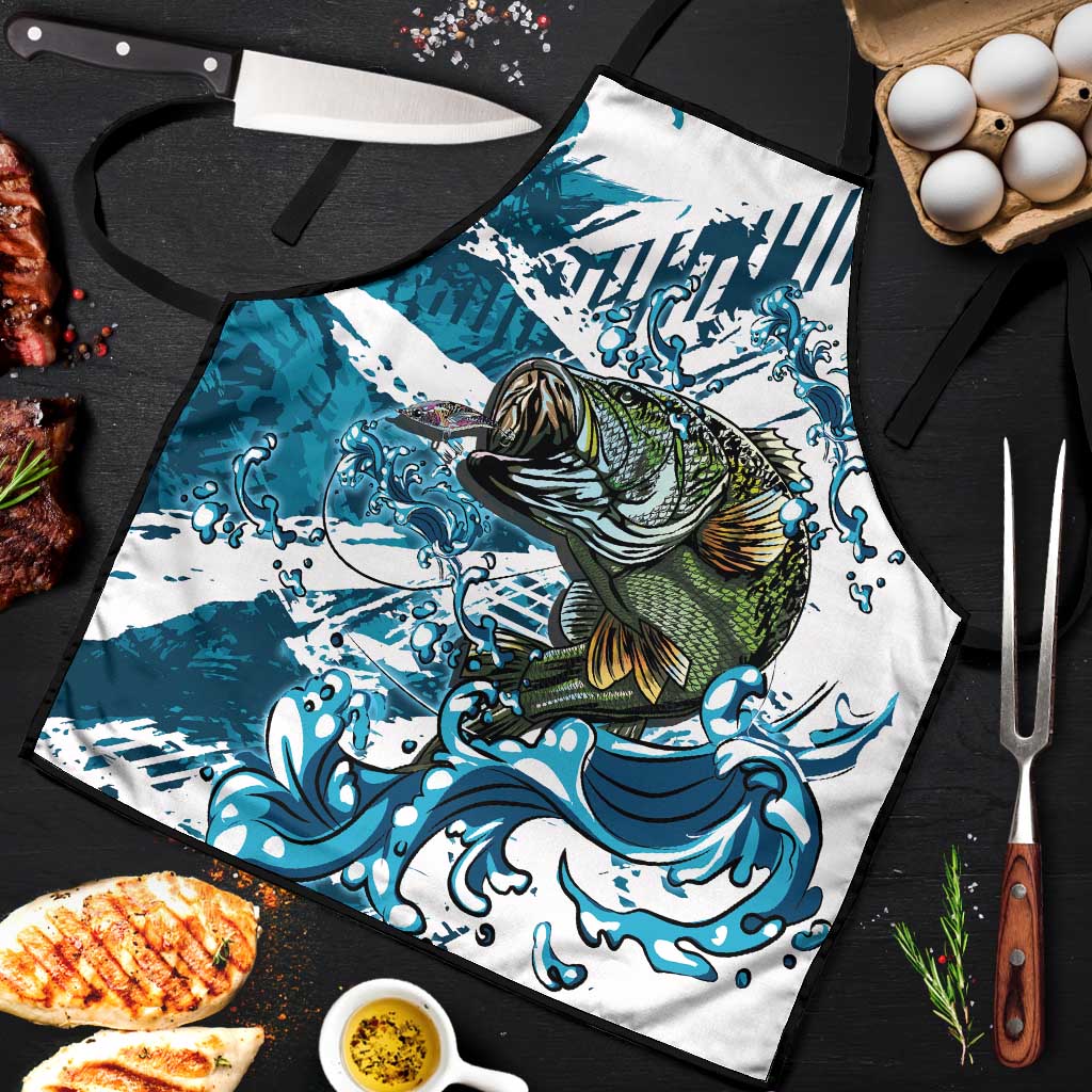 Bass Fishing Fisherman Apron Fish Sport Largemouth - Wonder Print Shop