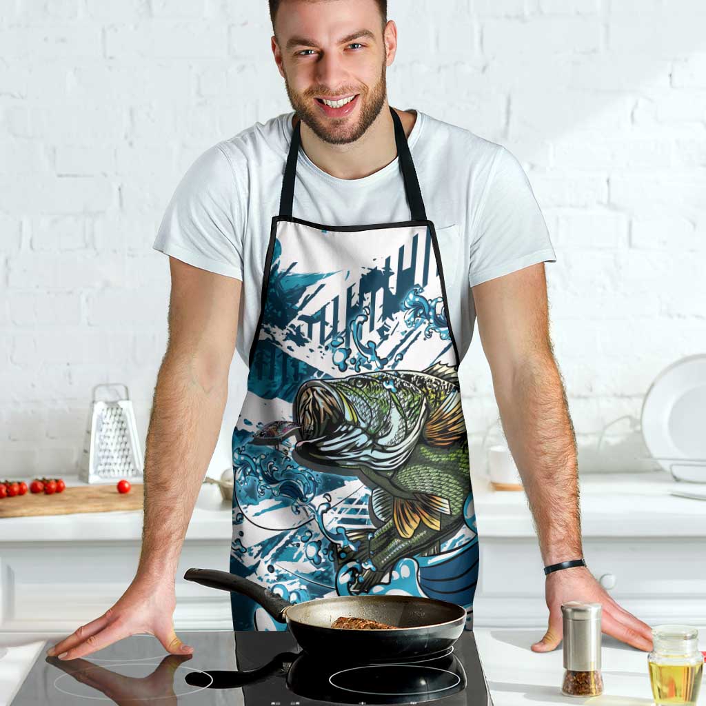Bass Fishing Fisherman Apron Fish Sport Largemouth - Wonder Print Shop