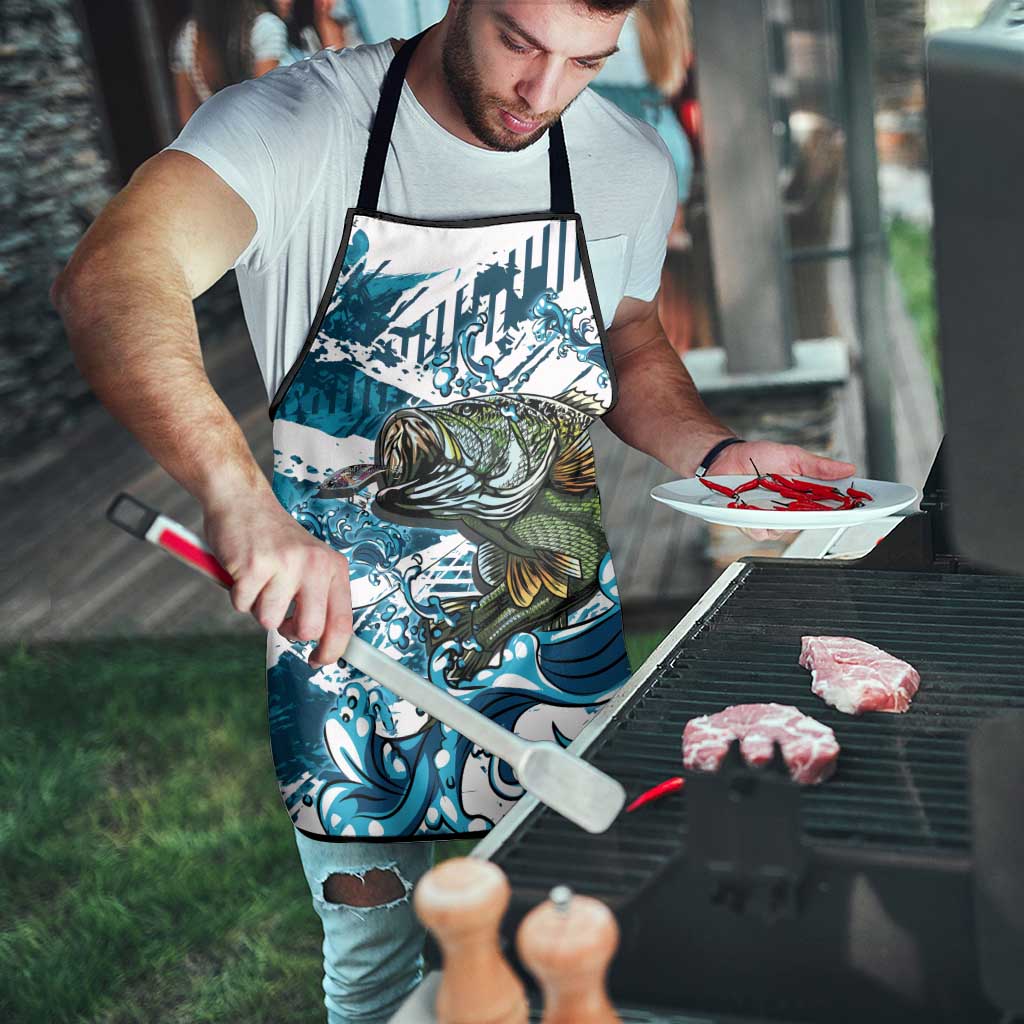 Bass Fishing Fisherman Apron Fish Sport Largemouth - Wonder Print Shop