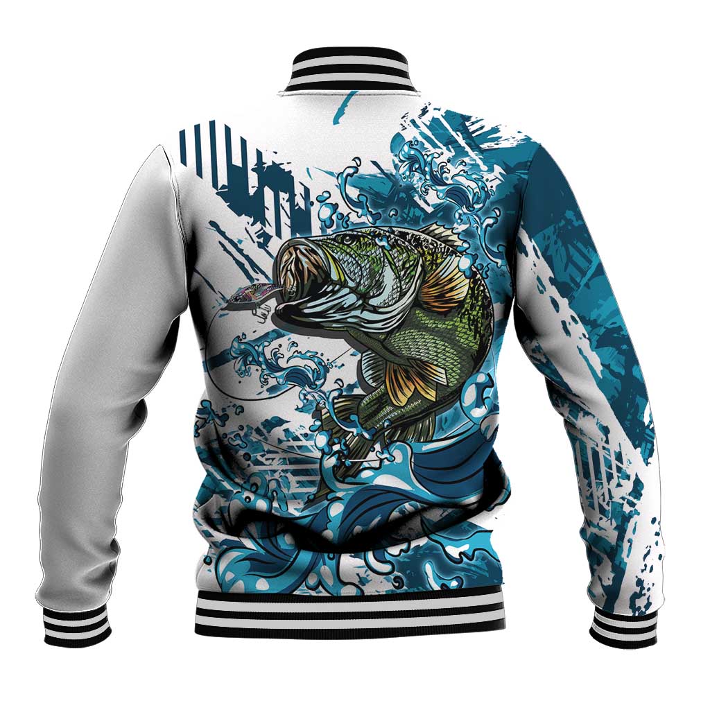 Bass Fishing Fisherman Baseball Jacket Fish Sport Largemouth - Wonder Print Shop