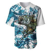 Bass Fishing Fisherman Baseball Jersey Fish Sport Largemouth - Wonder Print Shop