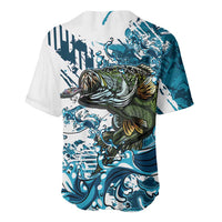 Bass Fishing Fisherman Baseball Jersey Fish Sport Largemouth - Wonder Print Shop