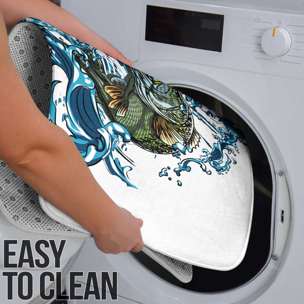 Bass Fishing Fisherman Bathroom Set Fish Sport Largemouth - Wonder Print Shop