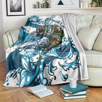 Bass Fishing Fisherman Blanket Fish Sport Largemouth - Wonder Print Shop