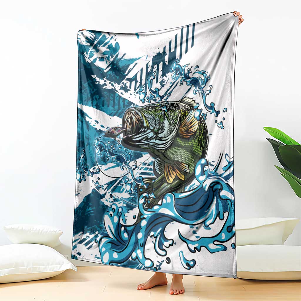 Bass Fishing Fisherman Blanket Fish Sport Largemouth - Wonder Print Shop