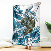 Bass Fishing Fisherman Blanket Fish Sport Largemouth - Wonder Print Shop