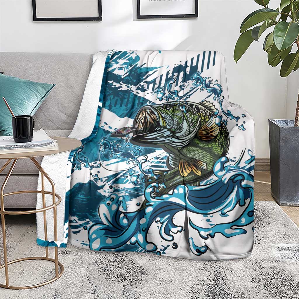 Bass Fishing Fisherman Blanket Fish Sport Largemouth - Wonder Print Shop