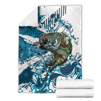 Bass Fishing Fisherman Blanket Fish Sport Largemouth - Wonder Print Shop