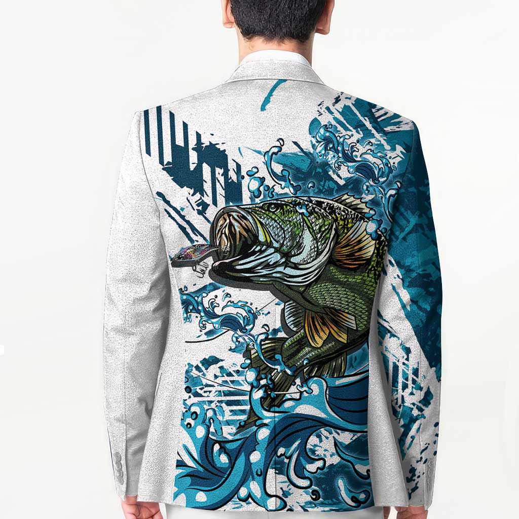 Bass Fishing Fisherman Blazer Fish Sport Largemouth - Wonder Print Shop
