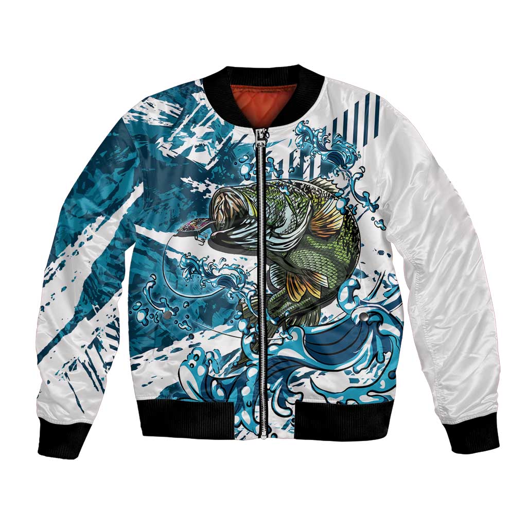 Bass Fishing Fisherman Bomber Jacket Fish Sport Largemouth - Wonder Print Shop