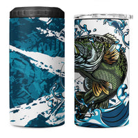 Bass Fishing Fisherman 4 in 1 Can Cooler Tumbler Fish Sport Largemouth - Wonder Print Shop