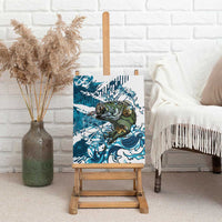 Bass Fishing Fisherman Canvas Wall Art Fish Sport Largemouth - Wonder Print Shop