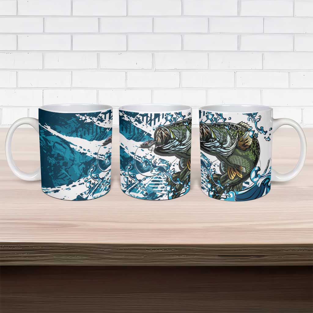 Bass Fishing Fisherman Ceramic Mug Fish Sport Largemouth - Wonder Print Shop